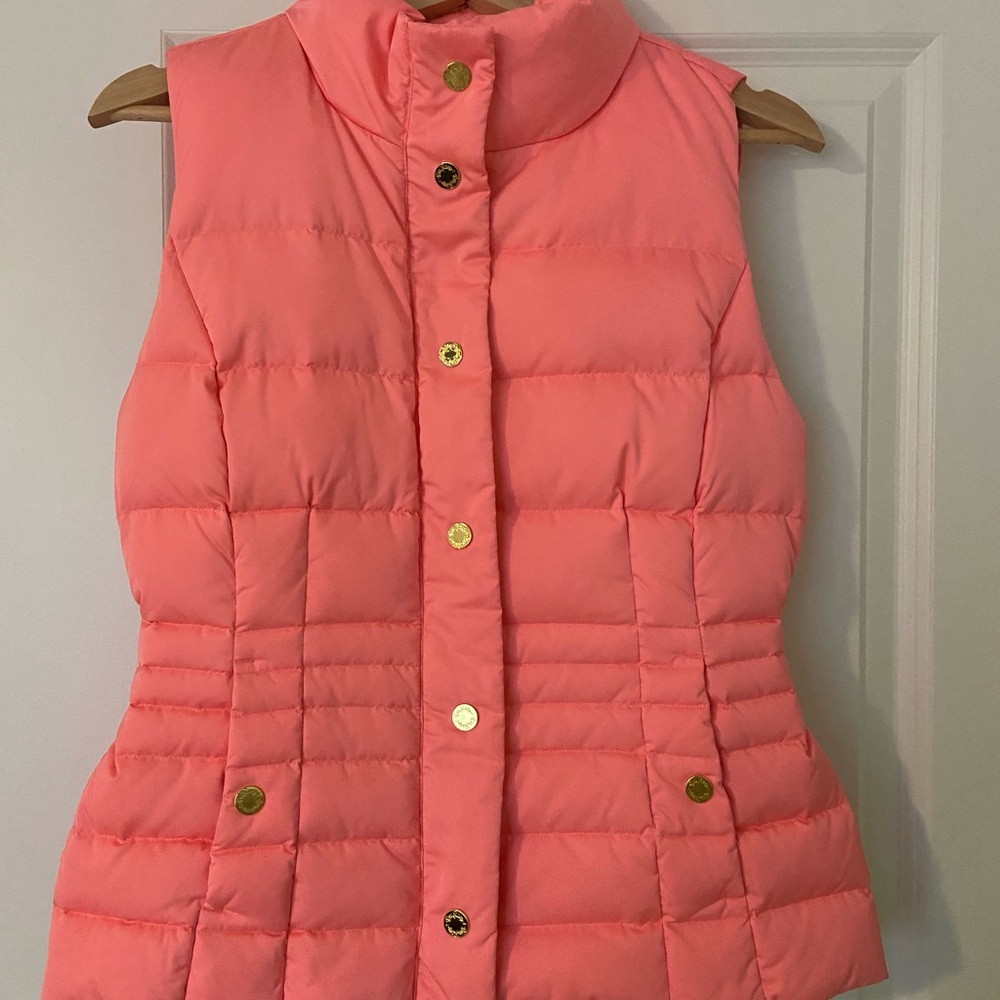 Lilly Pulitzer Vest with Gold Buttons